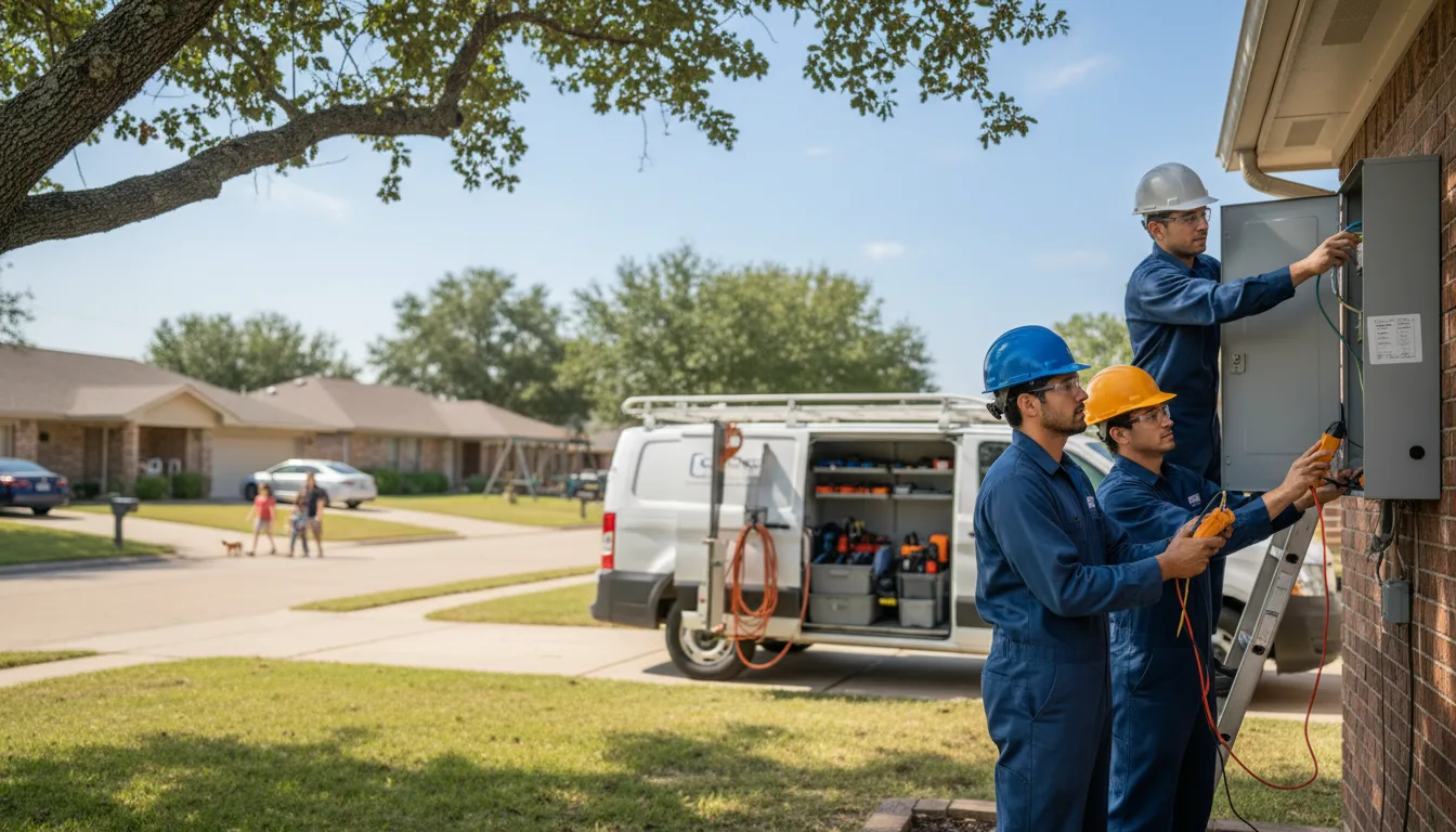 Certified electrician providing emergency electrical services in Dawson, IA